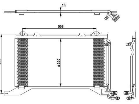 RADIATOR AC MERCEDES W210 CLASA E - PRODUS NOU