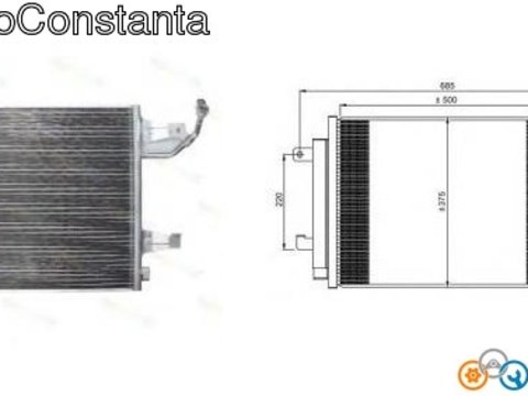 Radiator AC pentru Smart FORTWO , FORFOUR (DUPA 20040