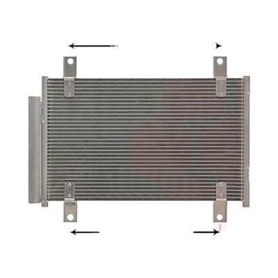 Radiator aer conditionat AUDI A6 C7 2010->2018 pentru 1.8 35 TFSI Matrix, 1.8 TFSI, perioada 2014 2015 2016 2017 2018 PIESA NOUA grosime mm 16, dimensiuni 676 x 330 x 16 mm, latime mm 330, lungime fagure mm 676