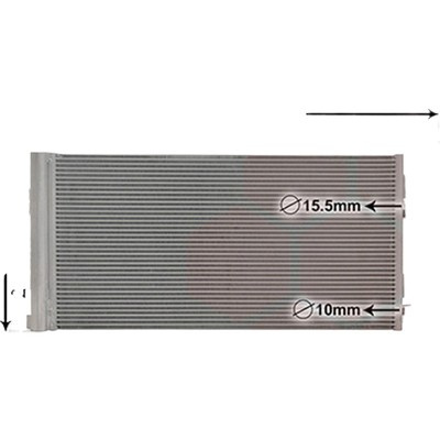 Radiator aer conditionat AUDI A6 C7 2010->2018 pentru 1.8 35 TFSI Matrix, 1.8 TFSI, perioada 2014 2015 2016 2017 2018 PIESA NOUA grosime mm 16, dimensiuni 676 x 330 x 16 mm, latime mm 330, lungime fagure mm 676