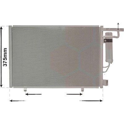 Radiator aer conditionat BMW 5 G30; F90 2016-> pentru 530 d xDrive, 540d xDrive, perioada 2016 2017 2018 2019 2020 PIESA NOUA grosime mm 12, latime mm 370, lungime fagure mm 625