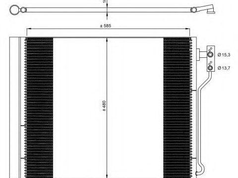 Radiator aer conditionat BMW Seria 5 Touring (F11) (2010 - 2016) NRF 35971