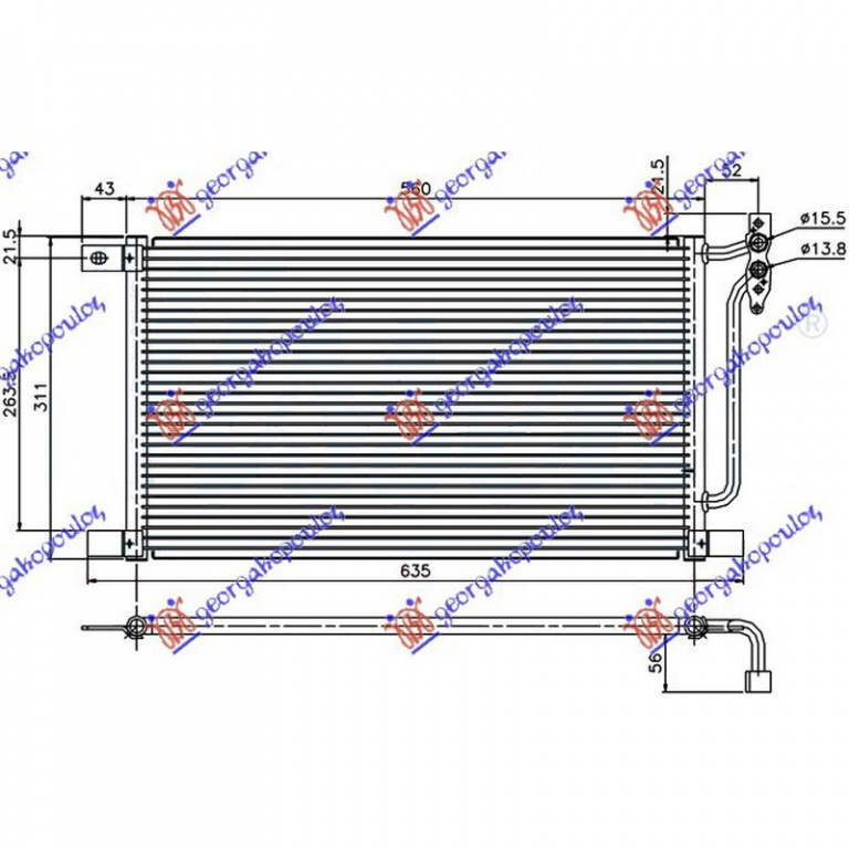 RADIATOR AER CONDITIONAT BMW X3 E83 2007->2011 