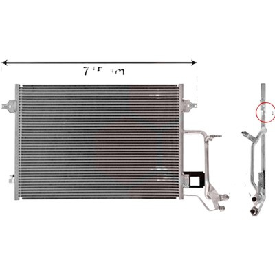 Radiator aer conditionat BMW X6 G06 2019->, X5 G05 2018->, X7 G07 2019->, X4 G02 2018-> pentru xDrive 30 d, perioada 2018 2019 2020 2021 2022 2023 2024 PIESA NOUA ,