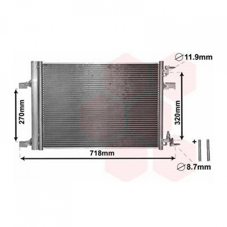 RADIATOR AER CONDITIONAT CHEVROLET CRUZE 2009-> Radiator aer conditionat benzina/ diesel (57x39,6) PIESA NOUA ANI 2009 2010 2011 2012 2013