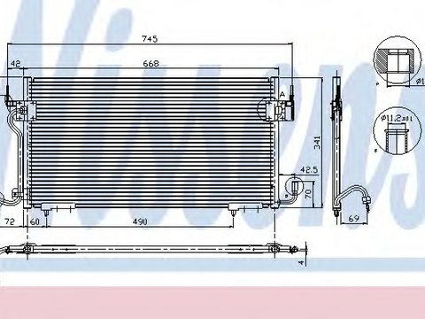 Radiator aer conditionat CITROËN BERLINGO (MF) (1996 - 2016) NISSENS 94218