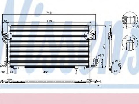 Radiator aer conditionat CITROËN BERLINGO caroserie (M_) (1996 - 2016) NISSENS 94218