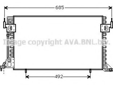 Radiator aer conditionat CITROËN ZX Estate (N2) (1993 - 1998) AVA QUALITY COOLING CN5100