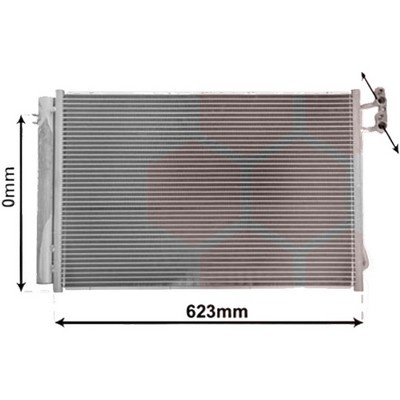 Radiator aer conditionat DACIA DUSTER 2010->2018, DUSTER 2017-> pentru 1.2 TCe 125 4x4, perioada 2015 2016 2017 2018 2019 2020 2021 2022 PIESA NOUA grosime mm 12, diametru admisie mm 15, diametru evacuare mm 10, latime mm 508, lungime fagure mm 398,