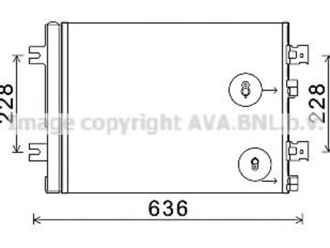 Radiator aer conditionat DACIA LOGAN EXPRESS (FS_) (2009 - 2016) AVA QUALITY COOLING RTA5467D