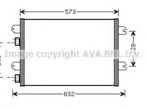 Radiator aer conditionat DACIA SANDERO (2008 - 2016) AVA QUALITY COOLING RTA5317