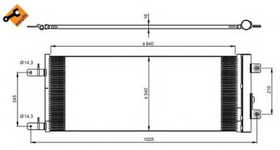 Radiator aer conditionat DAF XF (2012 - 2016) NRF 