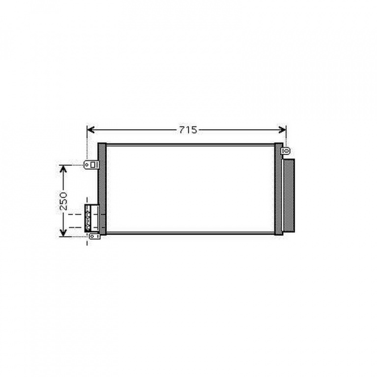 RADIATOR AER CONDITIONAT FIAT PUNTO 2012-> Radiator aer conditionat benzina/ diesel (62,7x29,5) PIESA NOUA ANI 2012 2013 2014 2015 2016 2017