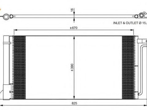 Radiator aer conditionat FORD FOCUS III Turnier (2010 - 2016) NRF 350051