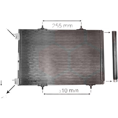 Radiator aer conditionat FORD GALAXY 2015-> pentru 2.0 EcoBlue Bi-Turbo, perioada 2018 2019 2020 2021 2022 2023 PIESA NOUA grosime mm 16, latime mm 309, lungime fagure mm 667