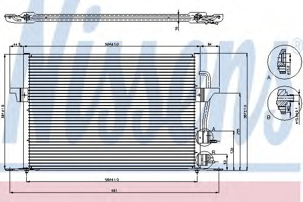 Radiator aer conditionat FORD MONDEO Mk II combi (