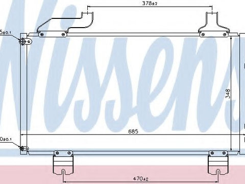 Radiator aer conditionat HONDA ACCORD VIII TOURER (2008 - 2016) NISSENS 940114