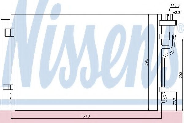 Radiator aer conditionat HYUNDAI ELANTRA limuzina (HD) (2005 - 2011) NISSENS 940006