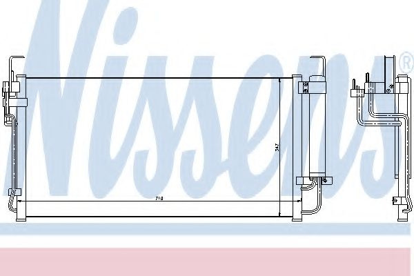 Radiator aer conditionat HYUNDAI TRAJET (FO) (2000 - 2008) NISSENS 94449