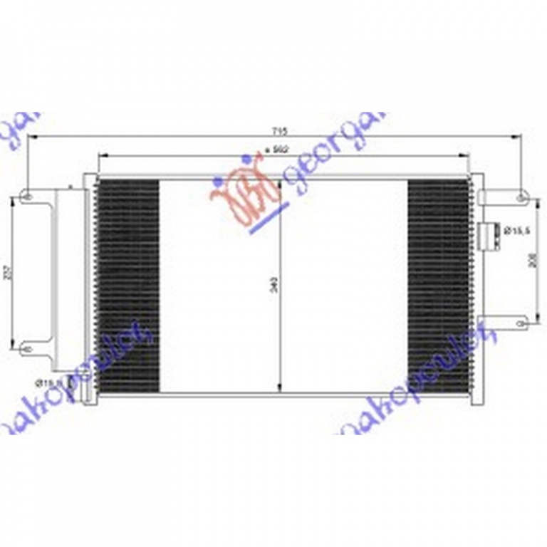 RADIATOR AER CONDITIONAT IVECO DAILY III 05.1999-&