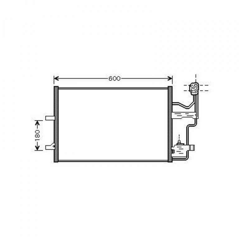 RADIATOR AER CONDITIONAT MAZDA 3 2000->2009 Radiator aer conditionat benzina/ diesel (56x38,2x16) ->2009 PIESA NOUA ANI 2000 2001 2002 2003 2004 2005 2006 2007 2008 2009
