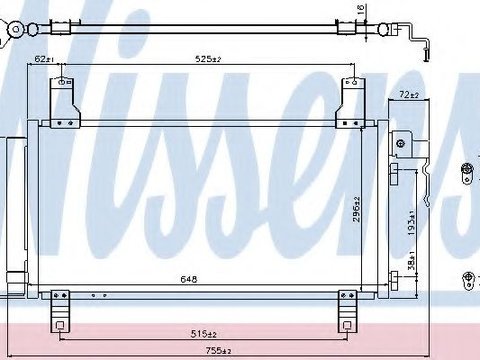 Radiator aer conditionat MAZDA 6 Station Wagon (GY) (2002 - 2007) NISSENS 94792