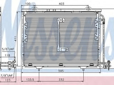 Radiator aer conditionat MERCEDES CLK (C208) (1997 - 2002) NISSENS 94284