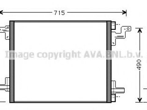 Radiator aer conditionat MERCEDES M-CLASS (W163) (1998 - 2005) AVA QUALITY COOLING MS5270