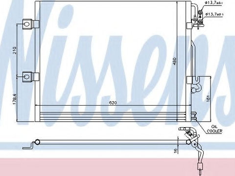 Radiator aer conditionat MERCEDES S-CLASS (W221) (2005 - 2013) NISSENS 94858