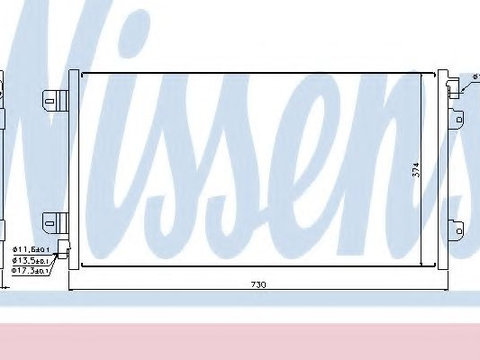 Radiator aer conditionat NISSAN INTERSTAR platou / sasiu (2003 - 2016) NISSENS 94659