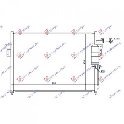 RADIATOR AER CONDITIONAT NISSAN NAVARA D40 2004-&g