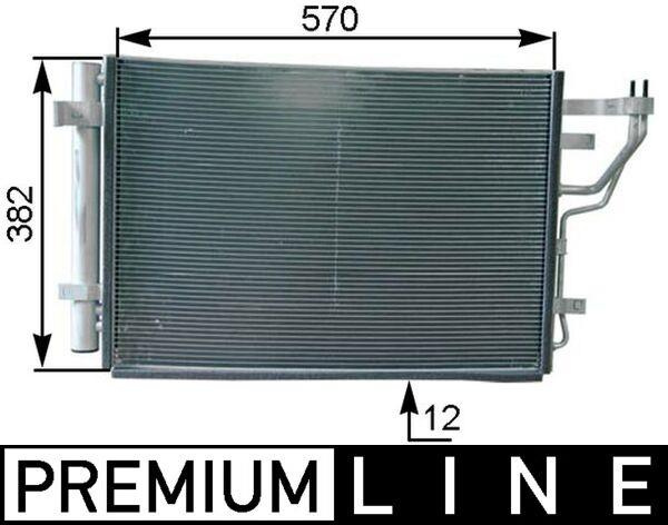 Radiator aer conditionat NOU pentru Hyundai Elantra IV 1.6 benzina 122cp an 2006-2011