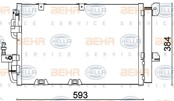 Radiator aer conditionat OPEL ASTRA G Cabriolet (F67) (2001 - 2005) MTR 12133759