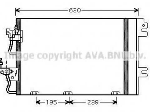 Radiator aer conditionat OPEL ASTRA H TwinTop (L67) (2005 - 2016) AVA QUALITY COOLING OL5366D