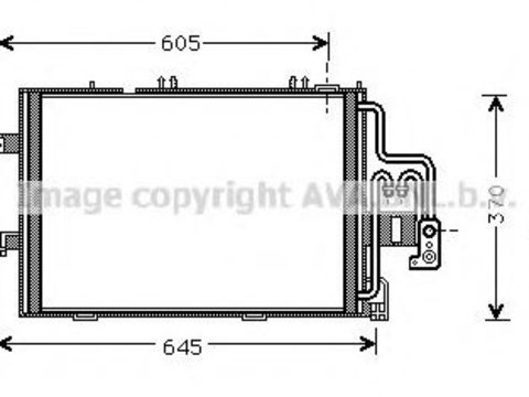 Radiator aer conditionat OPEL COMBO Tour (2001 - 2016) AVA QUALITY COOLING OLA5307