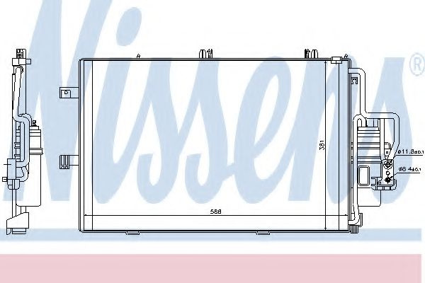 Radiator aer conditionat OPEL CORSA C (F08, F68) (2000 - 2009) NISSENS 94721