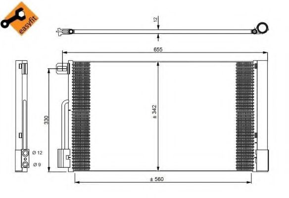 Radiator aer conditionat PEUGEOT BIPPER (AA_) (200