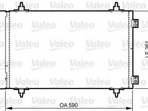 Radiator aer conditionat PEUGEOT EXPERT Tepee (VF3V_) (2007 - 2016) VALEO 814366