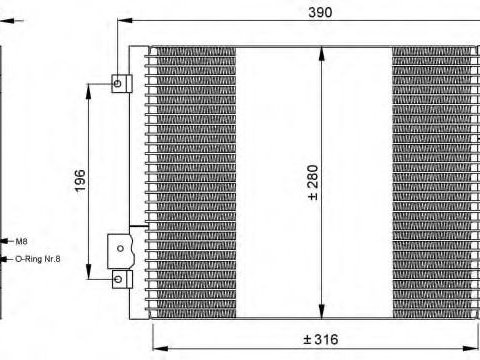 Radiator aer conditionat PORSCHE CAYMAN (987) (2005 - 2013) NRF 35795