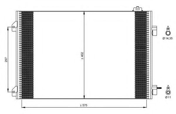 Radiator aer conditionat RENAULT SYMBOL I (LB0/1/2