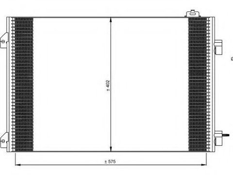 Radiator aer conditionat RENAULT SYMBOL II (LU1/2_) (2008 - 2016) NRF 35545