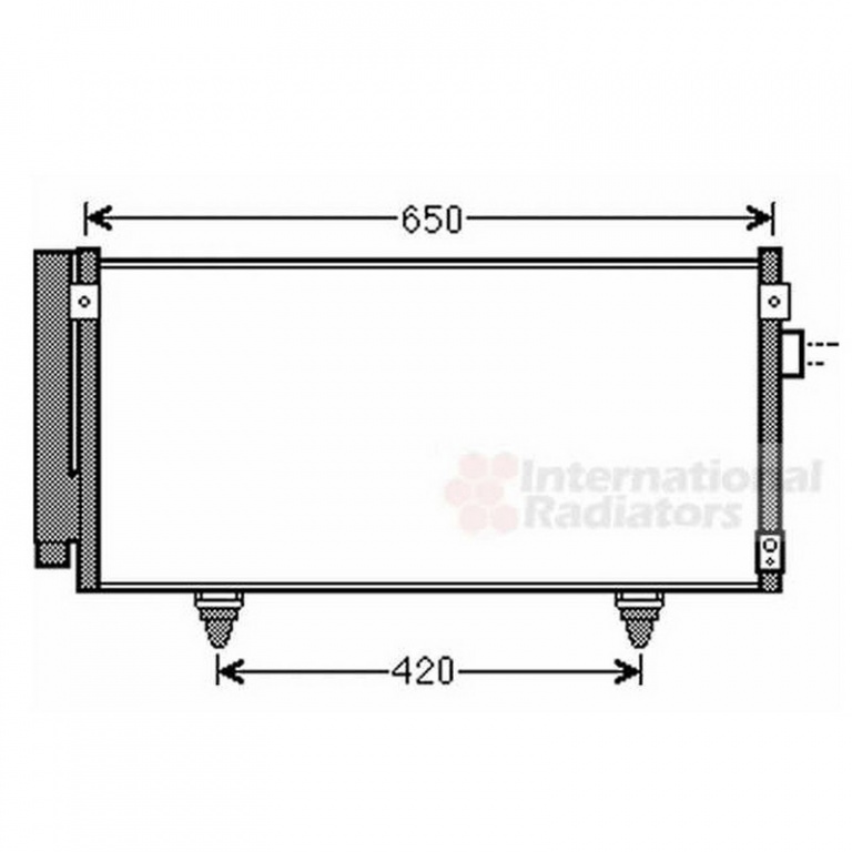 RADIATOR AER CONDITIONAT SUBARU FORESTER 2014->2019 Radiator aer conditionat benzina/ diesel 64x29,2x1,6 PIESA NOUA ANI 2014 2015 2016 2017 2018 2019