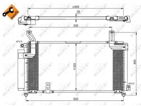 Radiator aer conditionat Suzuki LIANA (ER) 2001-2016 #2 322015N