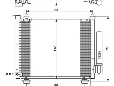 Radiator aer conditionat SUZUKI WAGON R+ (MM) (2000 - 2016) NRF 35764