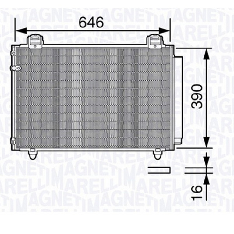 RADIATOR AER CONDITIONAT TOYOTA AVENSIS 2003->2009 Radiator aer conditionat 1 6 - 1 8 16V +2 0 L diesel 62x37 PIESA NOUA ANI 2003 2004 2005 2006 2007 2008 2009
