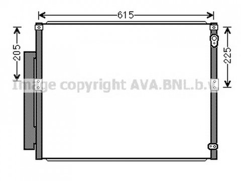 RADIATOR AER CONDITIONAT TOYOTA LAND CRUISER 2002->2007 Radiator aer conditionat 62 7x50 3x1 6 PIESA NOUA ANI 2002 2003 2004 2005 2006 2007 2008 2009 2010