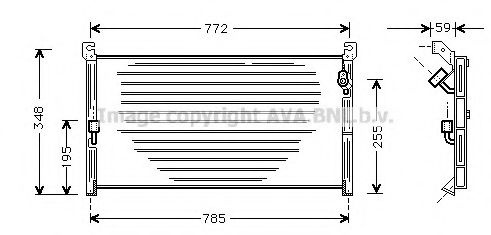 Radiator aer conditionat TOYOTA RAV 4   (SXA1_) (1994 - 2000) AVA QUALITY COOLING TO5130