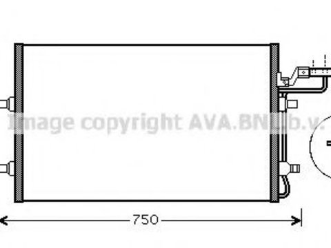 Radiator aer conditionat VOLVO C30 (2006 - 2012) AVA QUALITY COOLING VO5149