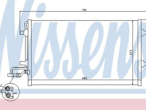 Radiator aer conditionat VOLVO C30 (2006 - 2012) NISSENS 940154