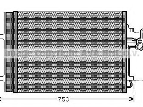 Radiator aer conditionat VOLVO V60 (2010 - 2016) AVA QUALITY COOLING FDA5427D